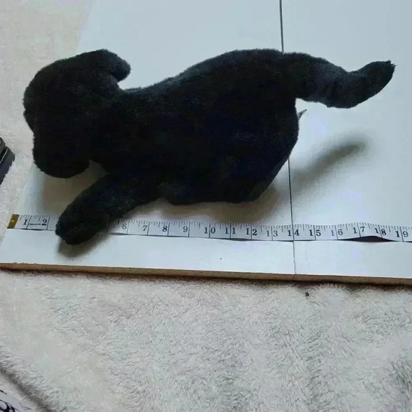 Commonwealth vintage black lab dog plush see all pics for measurement - Picture 5 of 8
